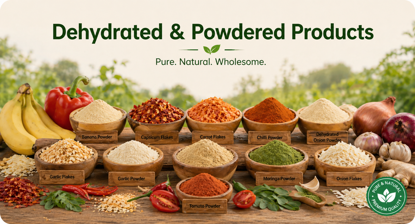 Dehydrated & Powdered Products